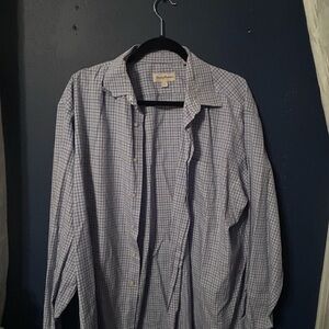 Tommy Bahama Light Blue Plaid Button Down Shirt